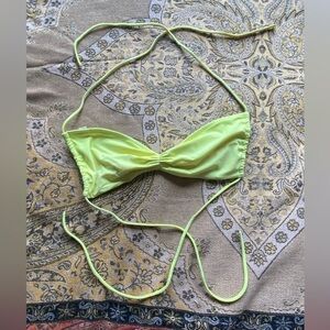 Victoria Secret Neon Yellow Bikini 👙 Top Size Woman’s L